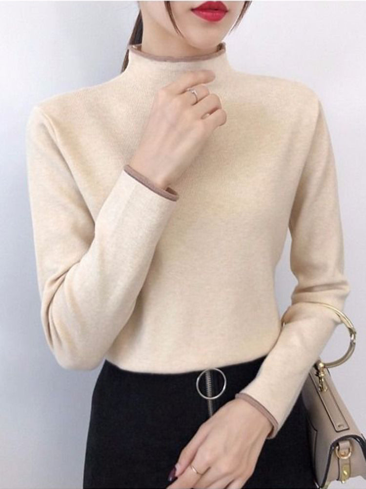 Jill Half High Collar Woman Sweater