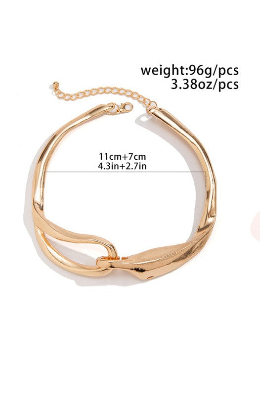 Eliza Big Torques Choker Necklace