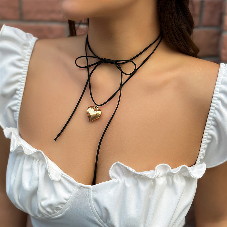 Joan Goth Love Heart Pendant Necklace