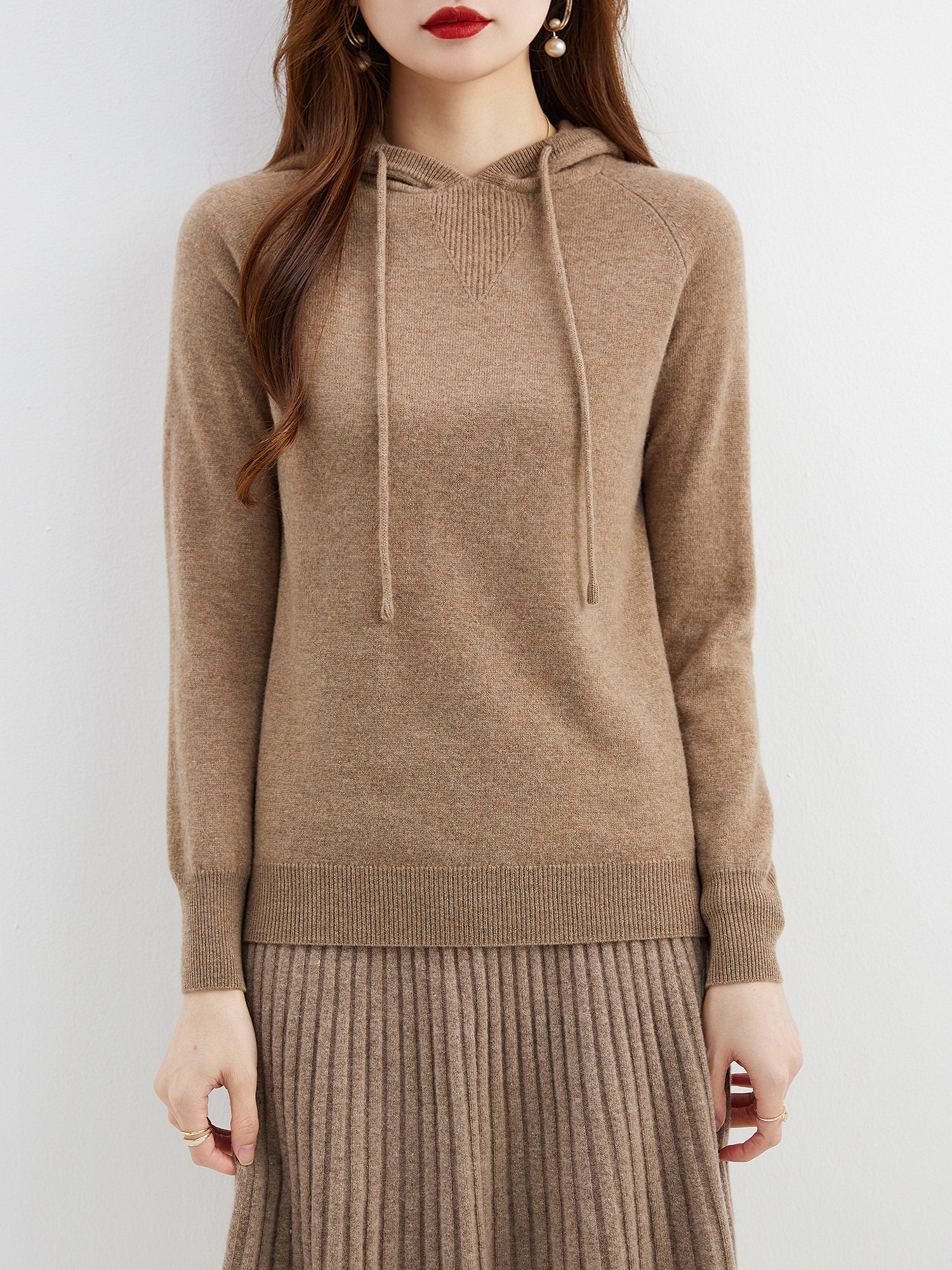 Annie Woman Wool Hoodies Sweatshirt