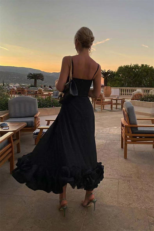 Сlara Flower Hem Sexy Midi Dress