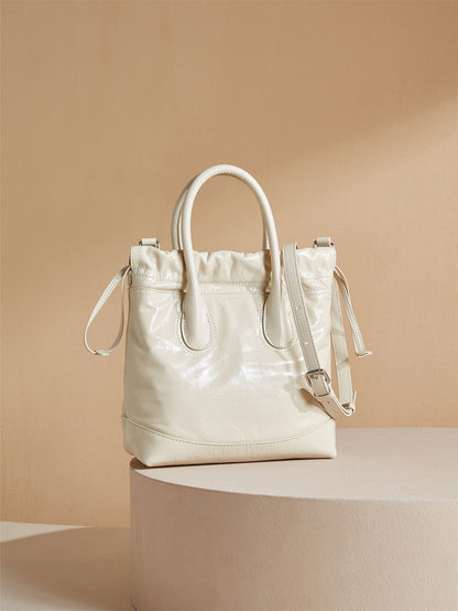 Margaret Genuine Leather Hobo Small Tote Handbag