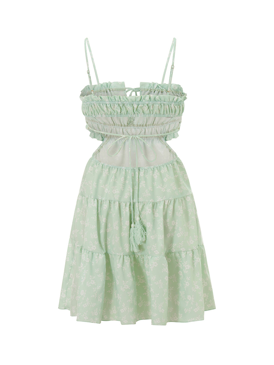 Jasmine Bodycon Long Spaghetti Strap Low Cut Dress