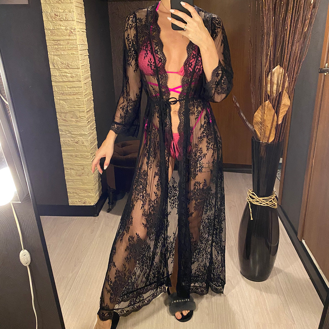 Marion Lace Embroidery Long Dress