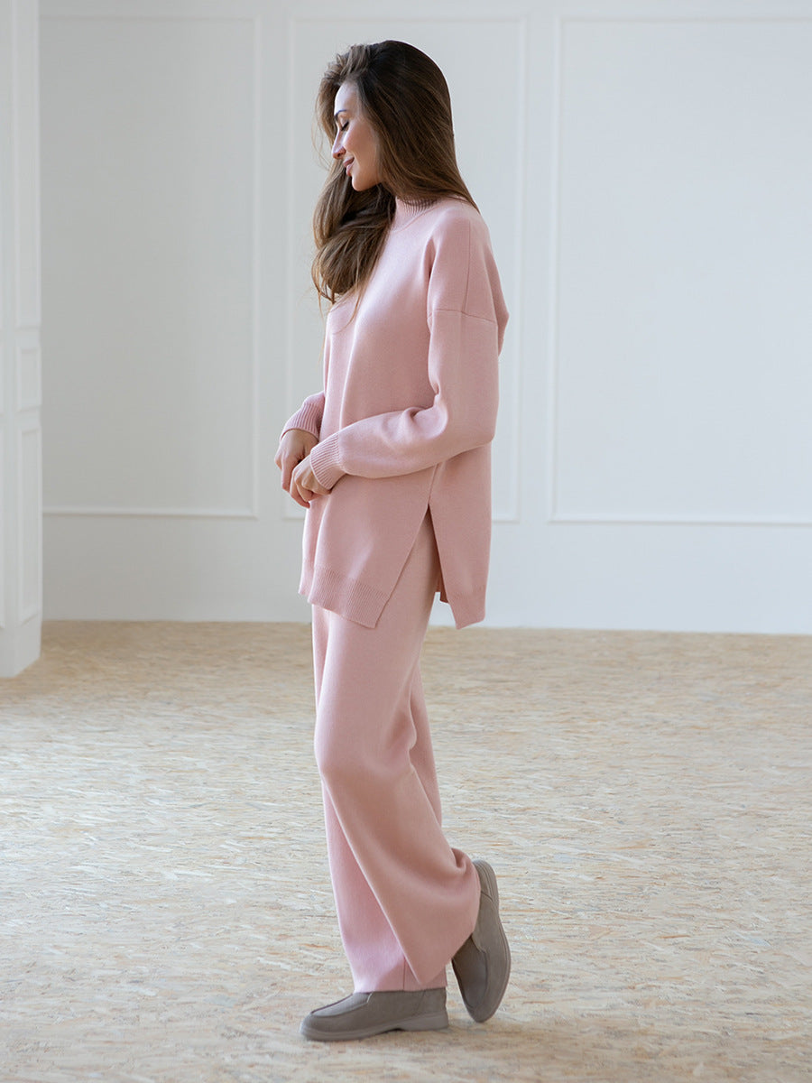 Jasmine Half Turtleneck Sweater & Wide Leg Pants