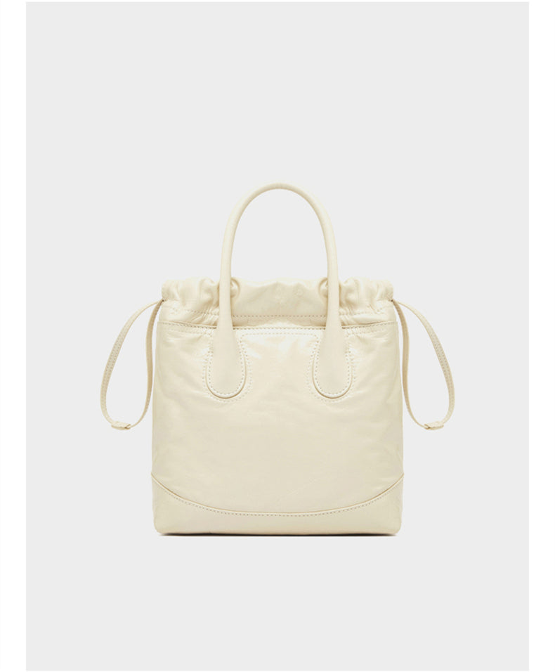 Margaret Genuine Leather Hobo Small Tote Handbag