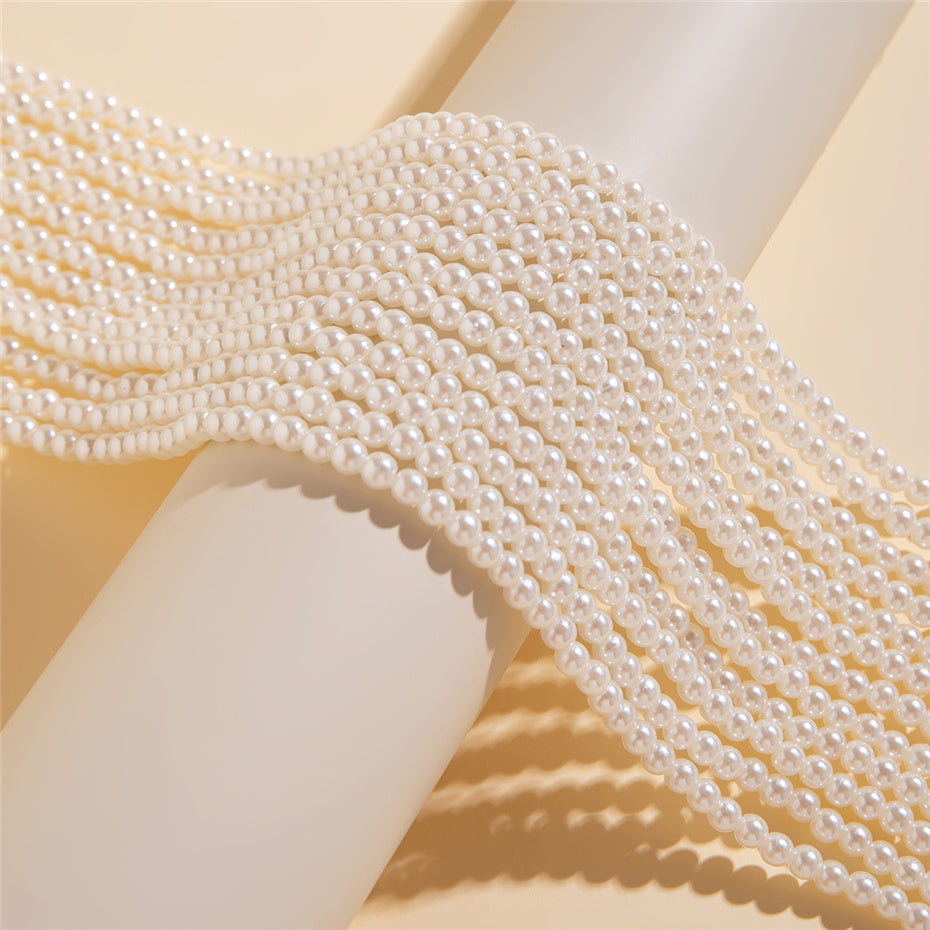 Alyssa Pearl Chunky Beads Chain Necklace