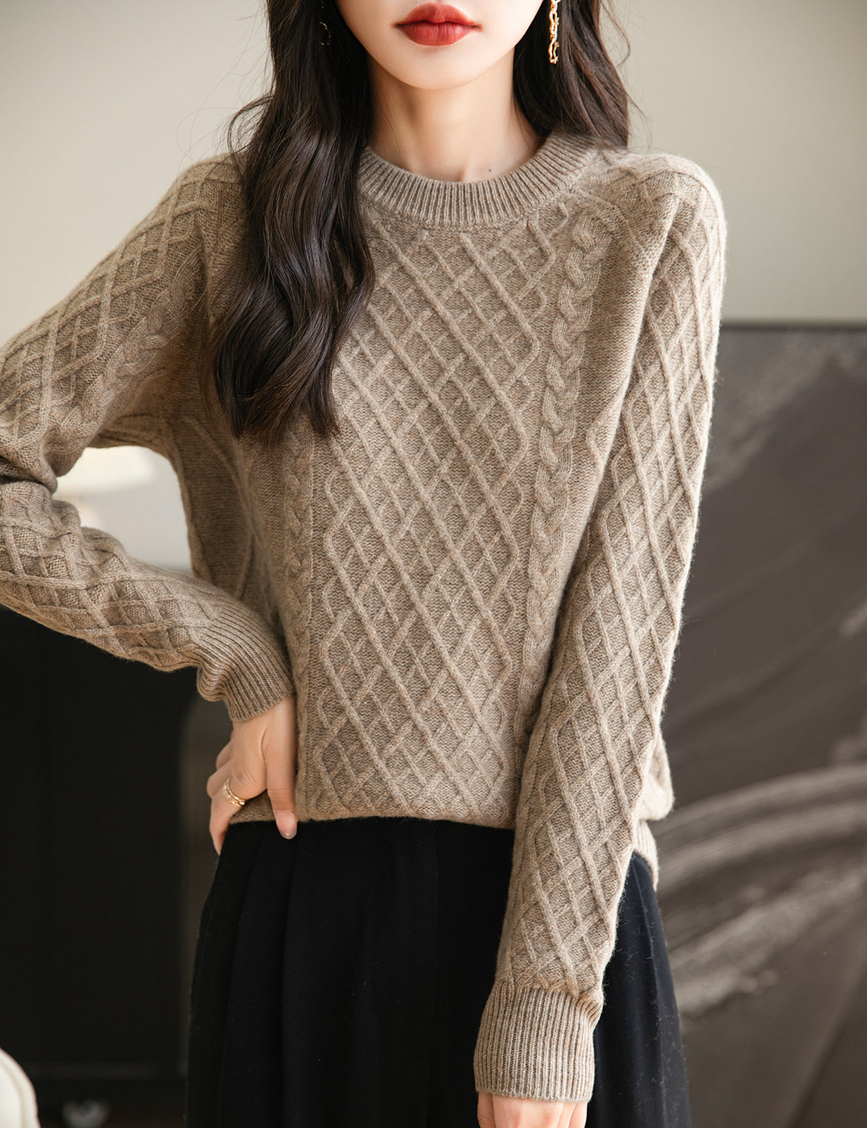 Lauren Woman Crew Neck Soft Long Sleeve Sweater