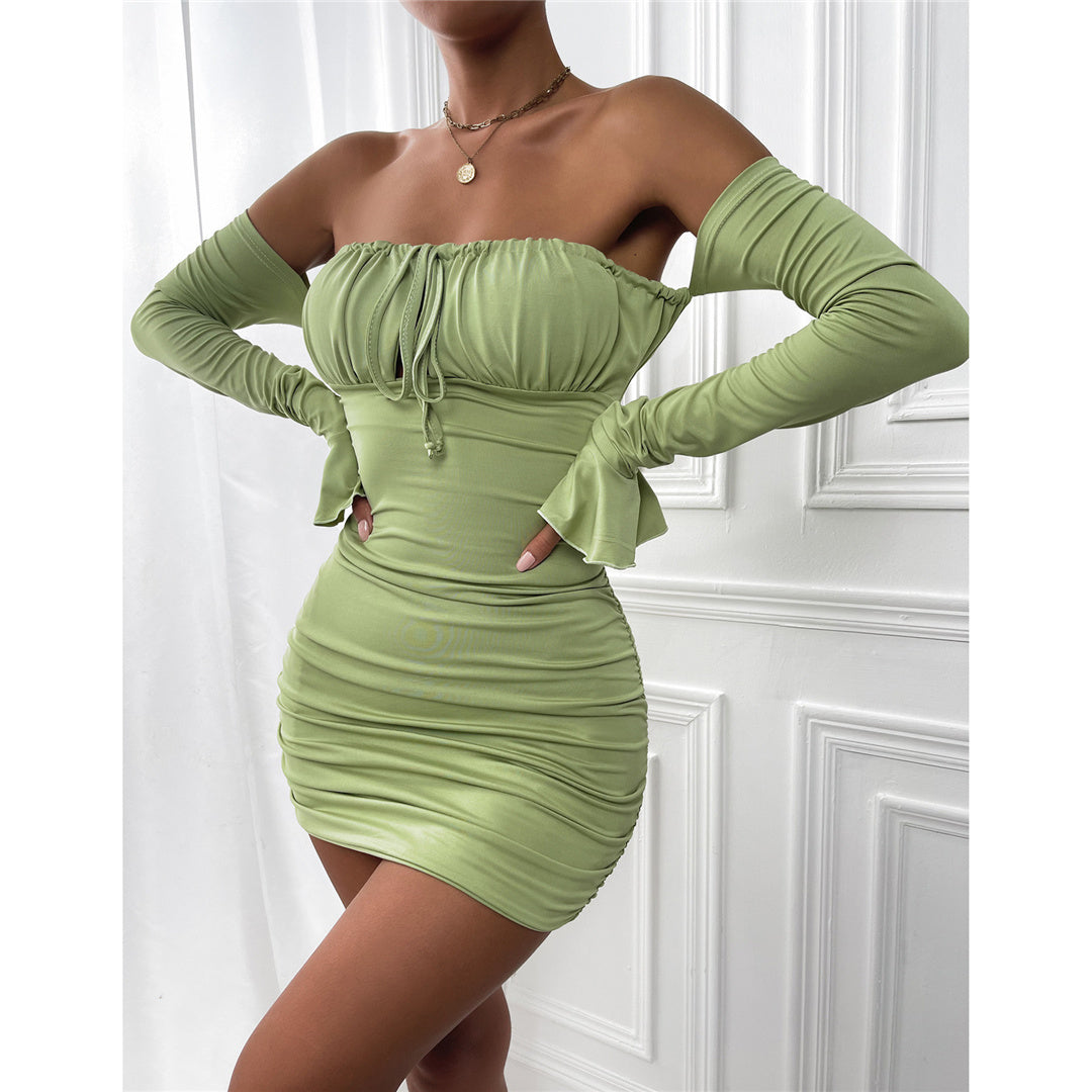 Julia Off Shoulder Long Sleeve Dress