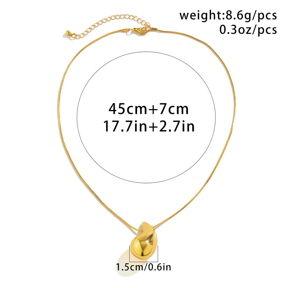 Yvonne Beans Pea Pendant Choker Necklace