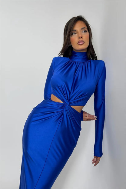 Joan Hollow Out Sexy Maxi Dress