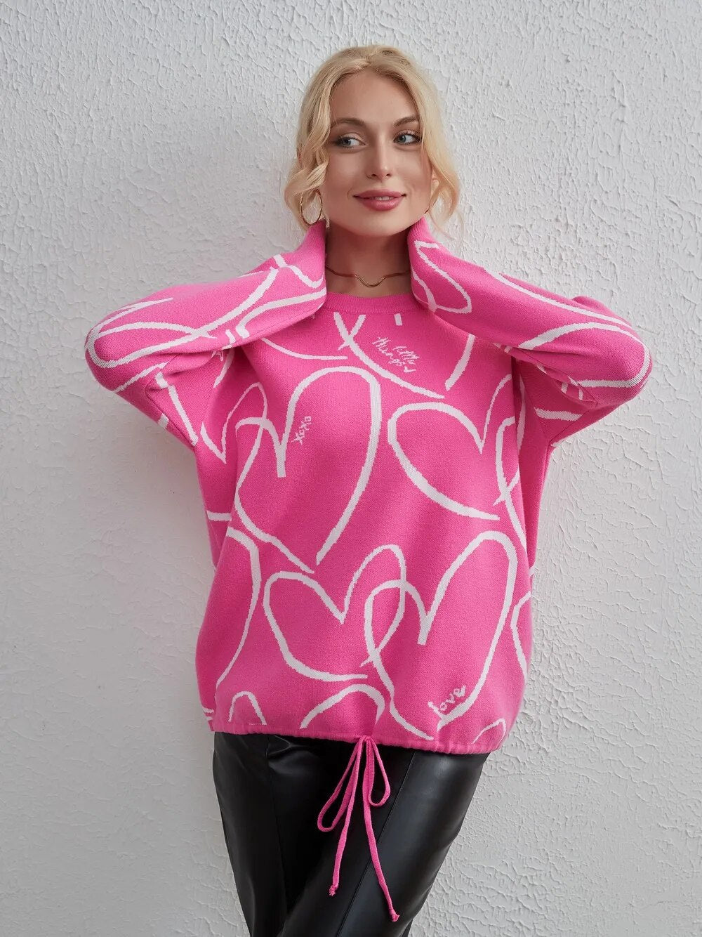 Regina Full Sleeve Casual Lace Up Women Sweater