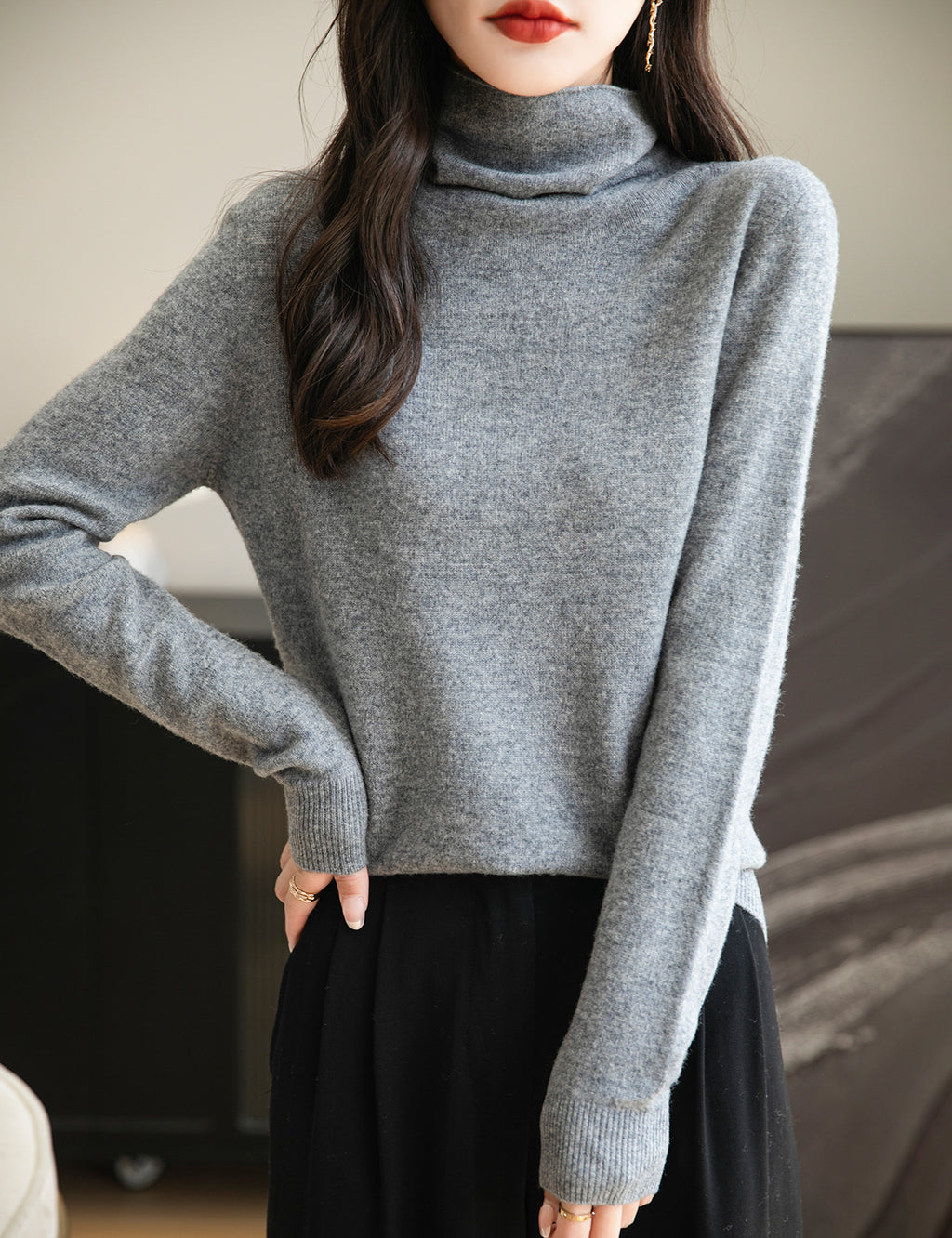 Irene Woman Turtleneck Sweater