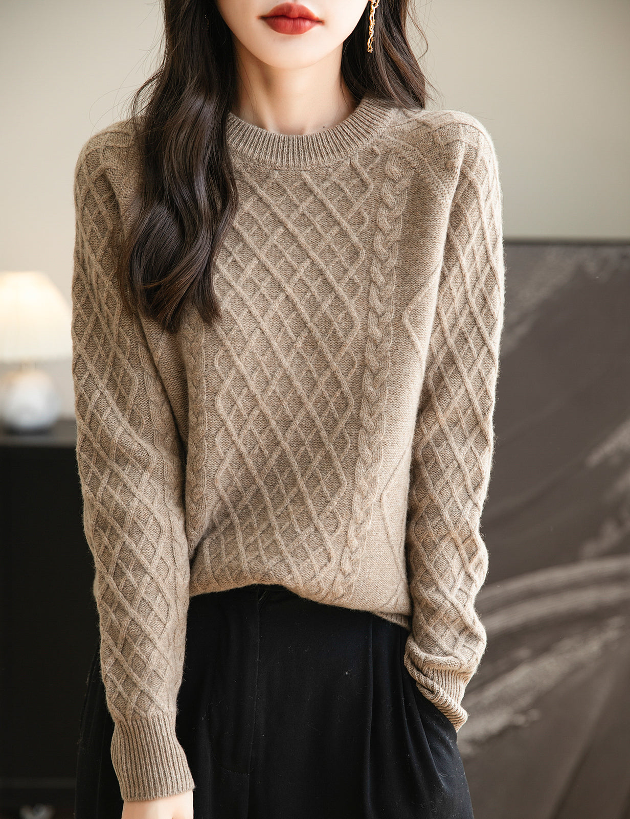 Lauren Woman Crew Neck Soft Long Sleeve Sweater