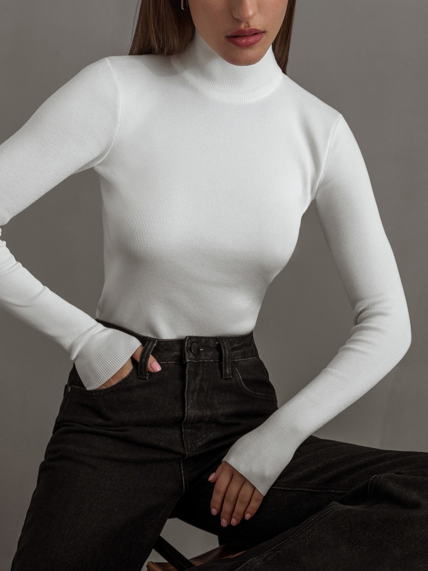 Stella Turtleneck Slim Women Sweater