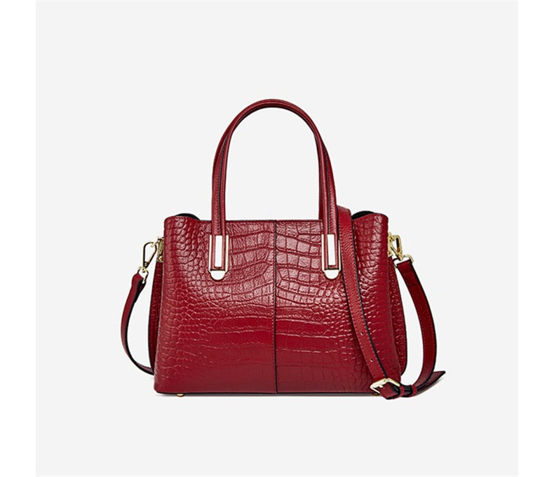 Erika Woman Leather Tote Handbag