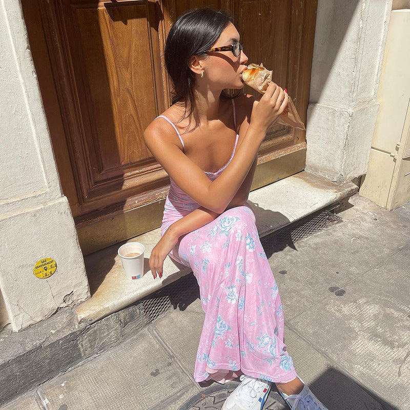 Sylvia Sexy V Neck Maxi Dress