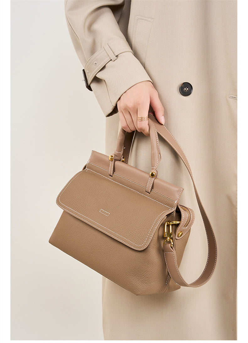 Сlara Leather Work Tote Handbag