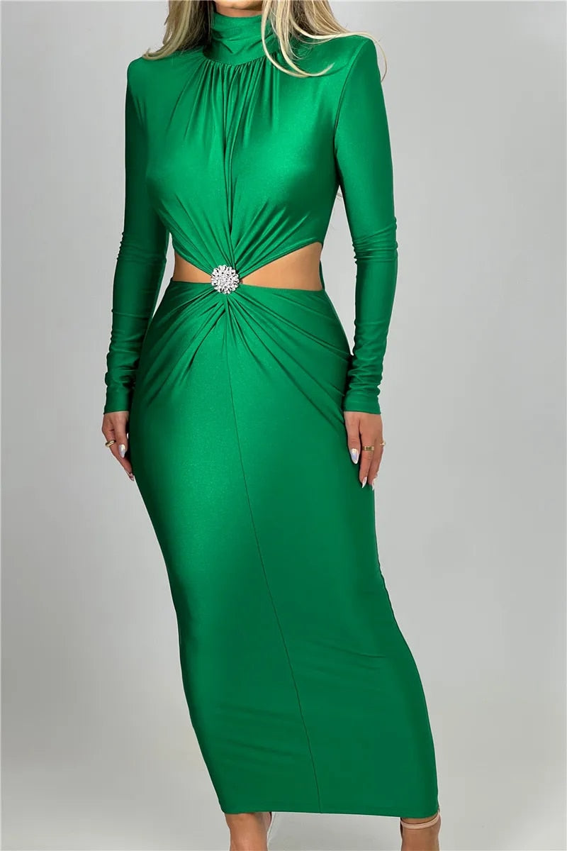 Joan Hollow Out Sexy Maxi Dress