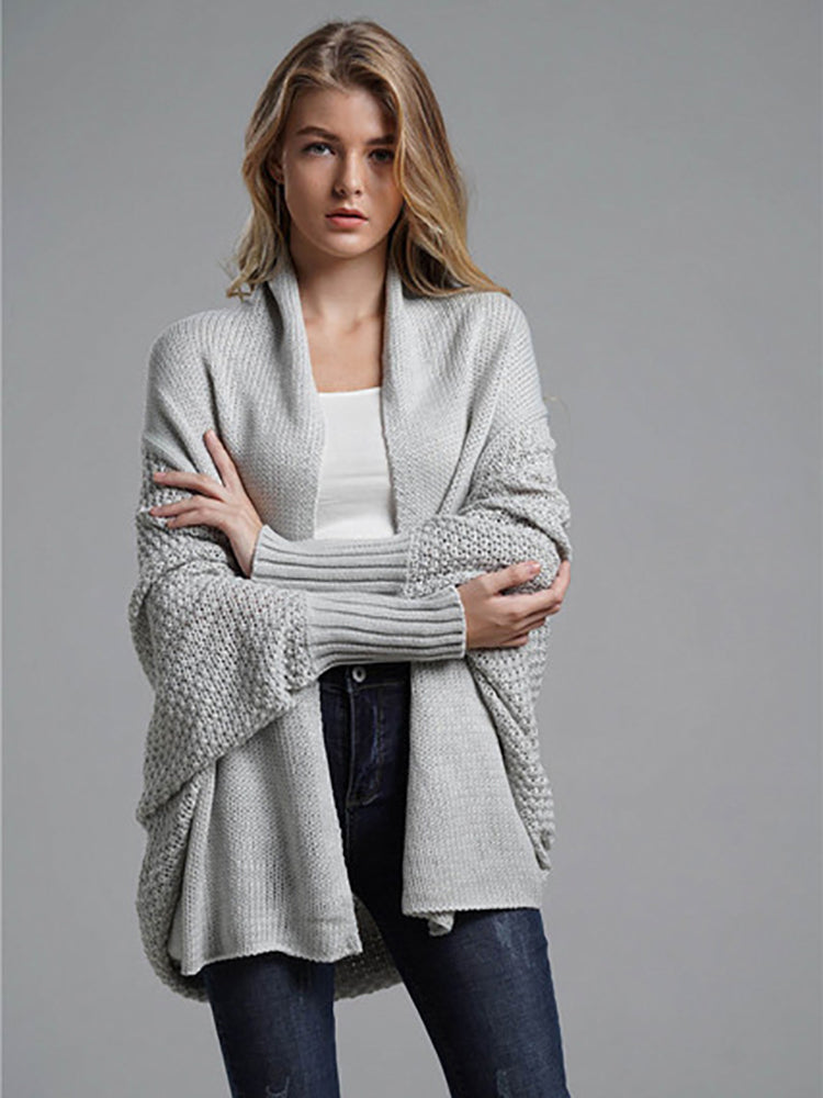 Maureen Oversized Patchwork Long Sleeve Women Sweater