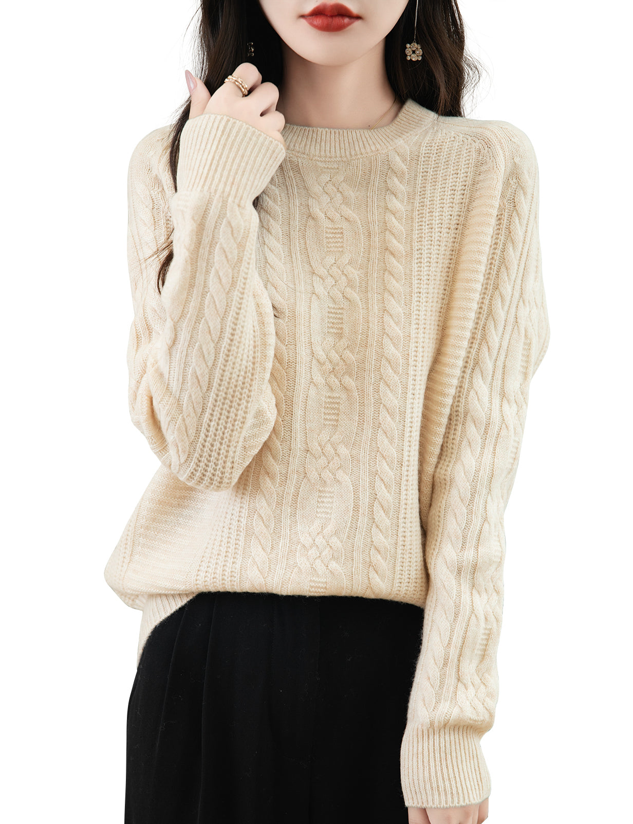 Miranda Woman Wool Crew Neck Sweater