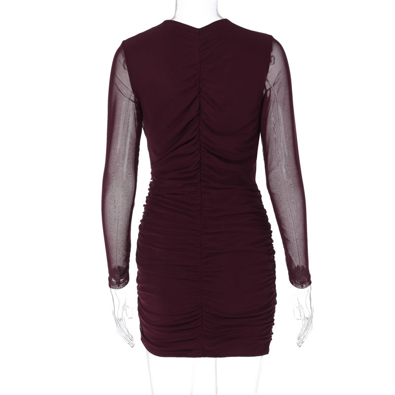 Adrianne Hollow Out Sexy Mini Dress