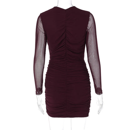 Adrianne Hollow Out Sexy Mini Dress