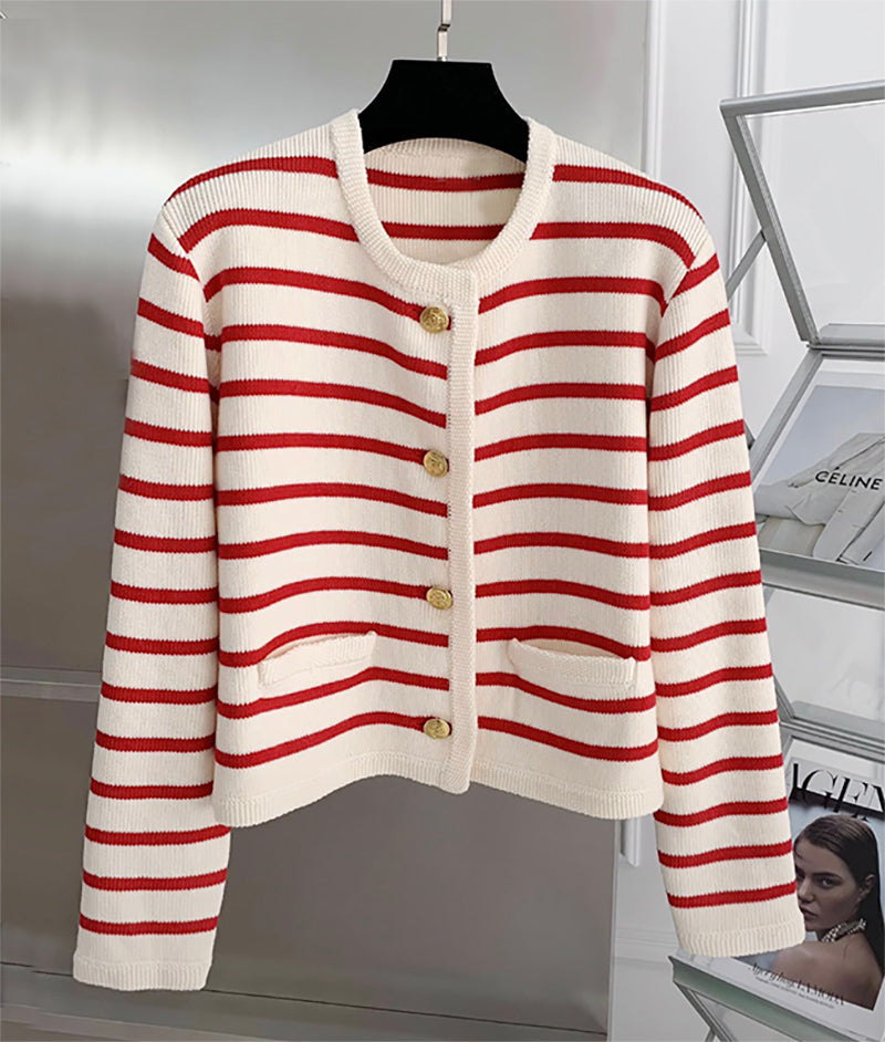 Carrie Vintage Striped Women Sweater