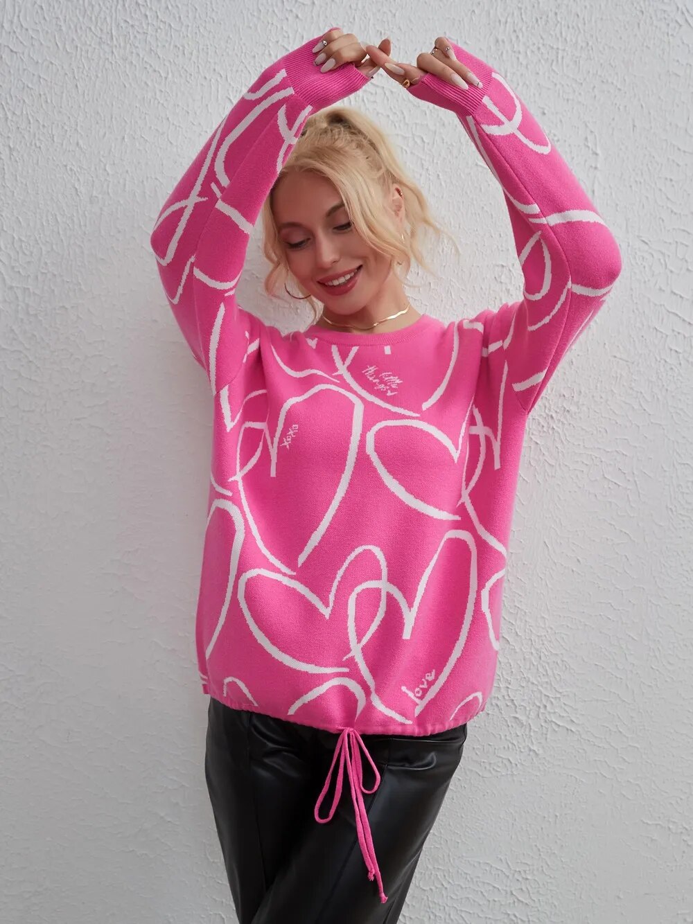 Regina Full Sleeve Casual Lace Up Women Sweater