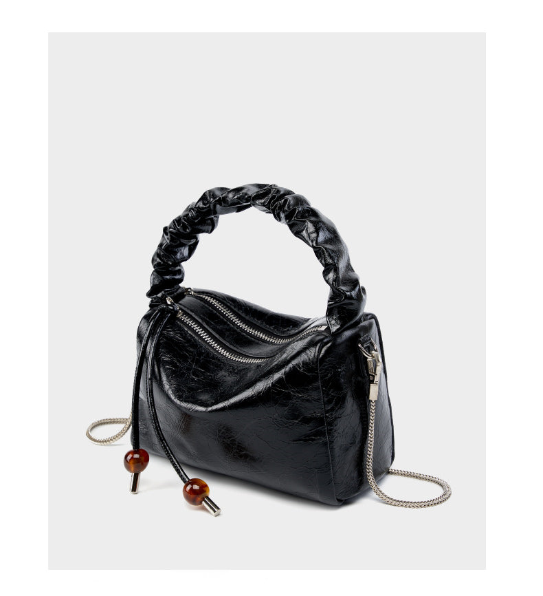 Katie Woman Leather Chain Small Crossbody Bag