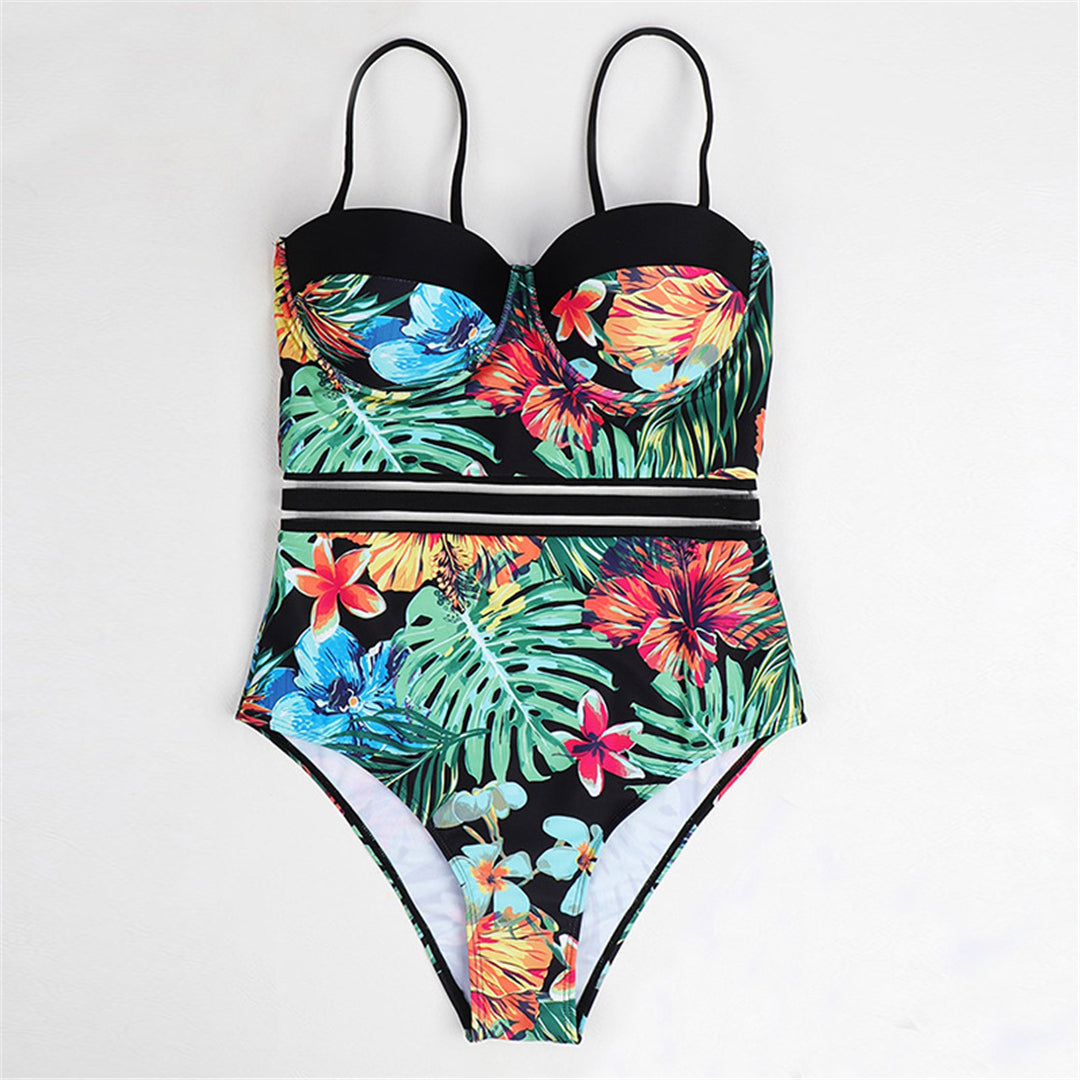 Julia Leaves Printed Underwired Monokini