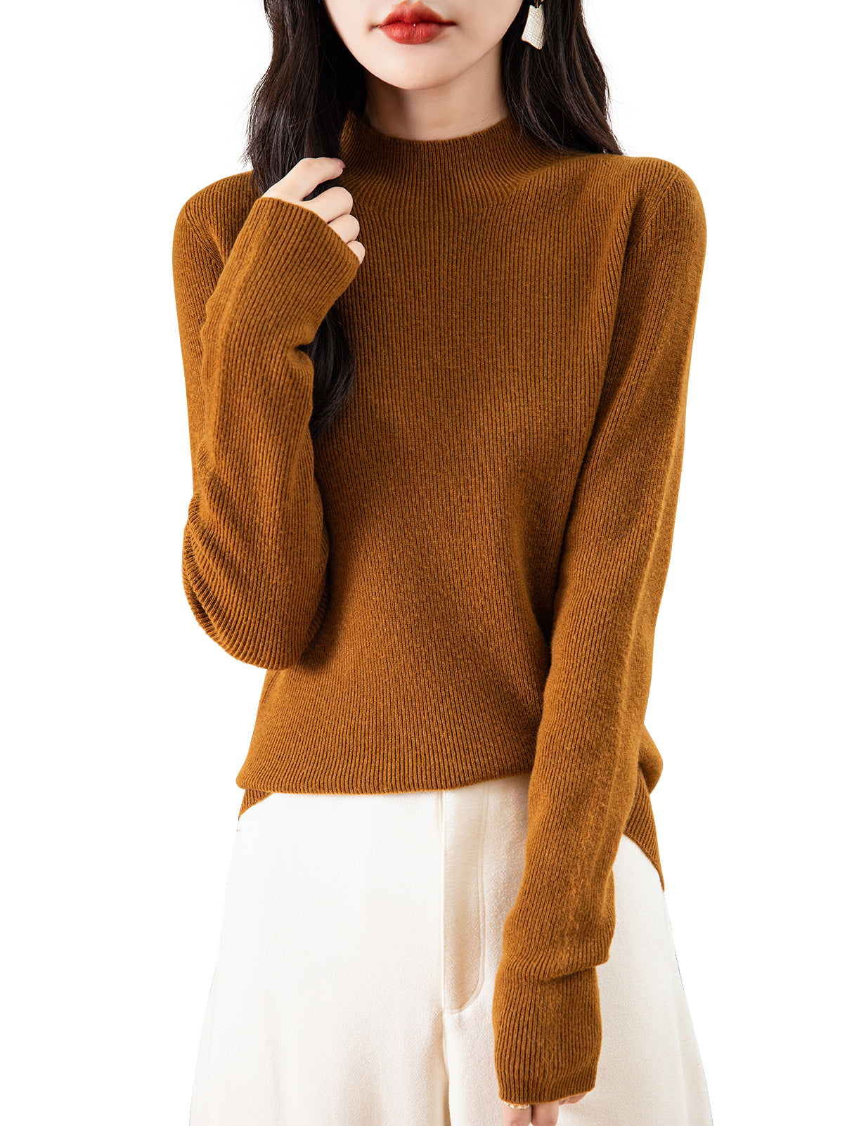 Victoria Woman Long Sleeve Knitted Sweater