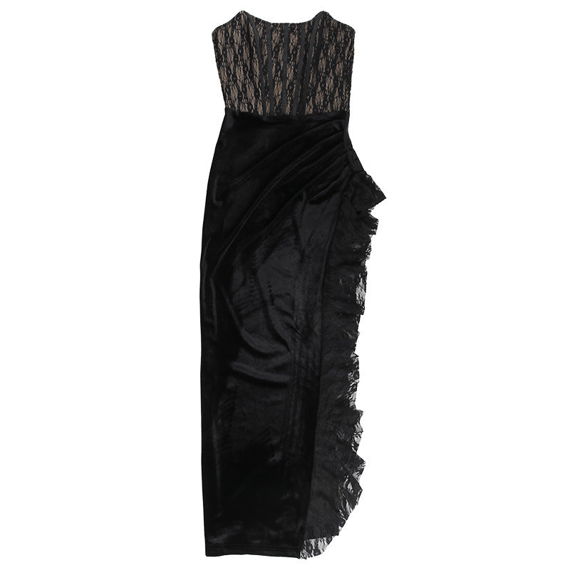 Kelly Lace Strapless Maxi Dress