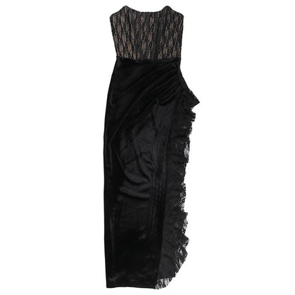 Kelly Lace Strapless Maxi Dress