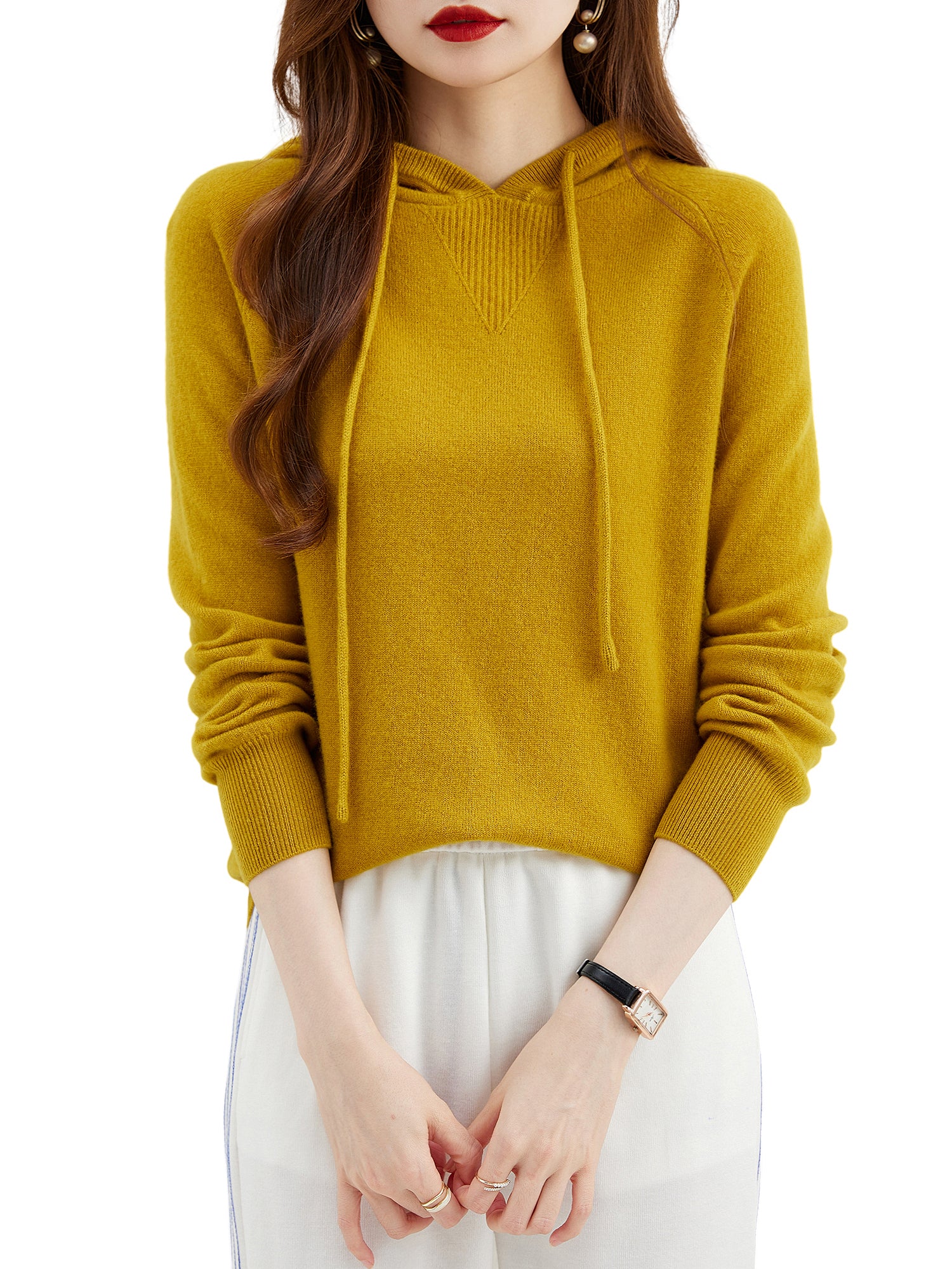 Annie Woman Wool Hoodies Sweatshirt