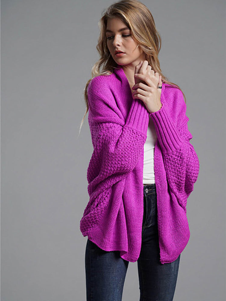 Maureen Oversized Patchwork Long Sleeve Women Sweater