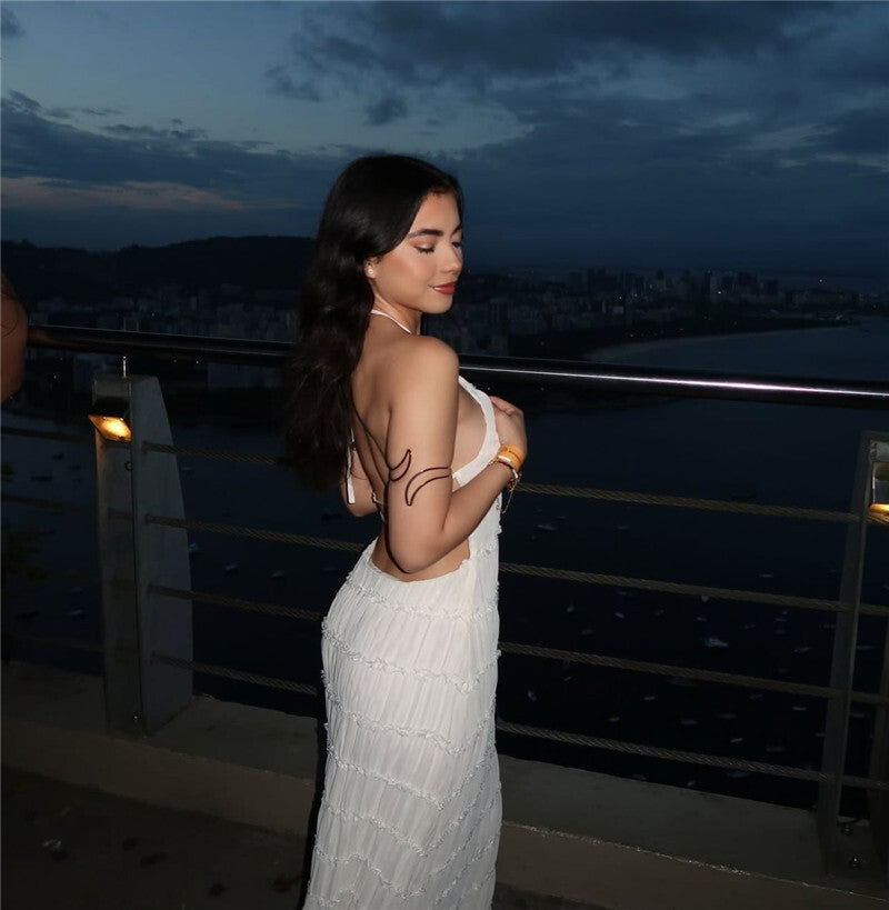 Ilona Halter Backless Sexy Maxi Dress