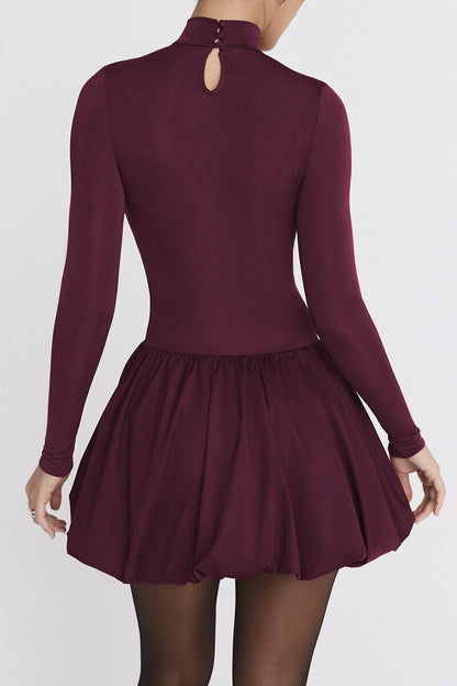 Stella Turtleneck Long Sleeve Sexy Mini Dress