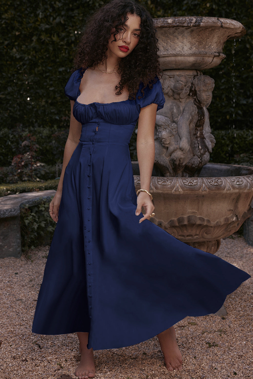 Alice Puff Sleeve Midi Dress