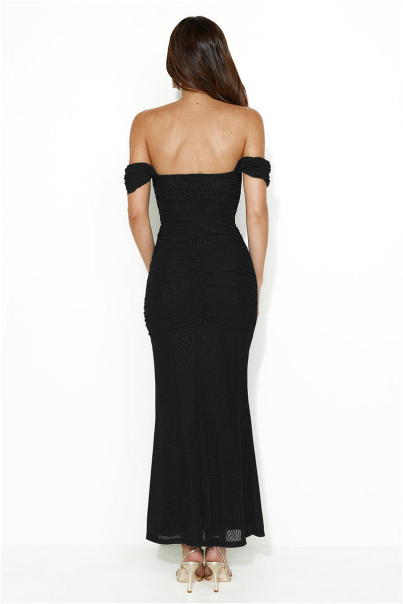 Laura Off-shoulder Bodycon Maxi Dress