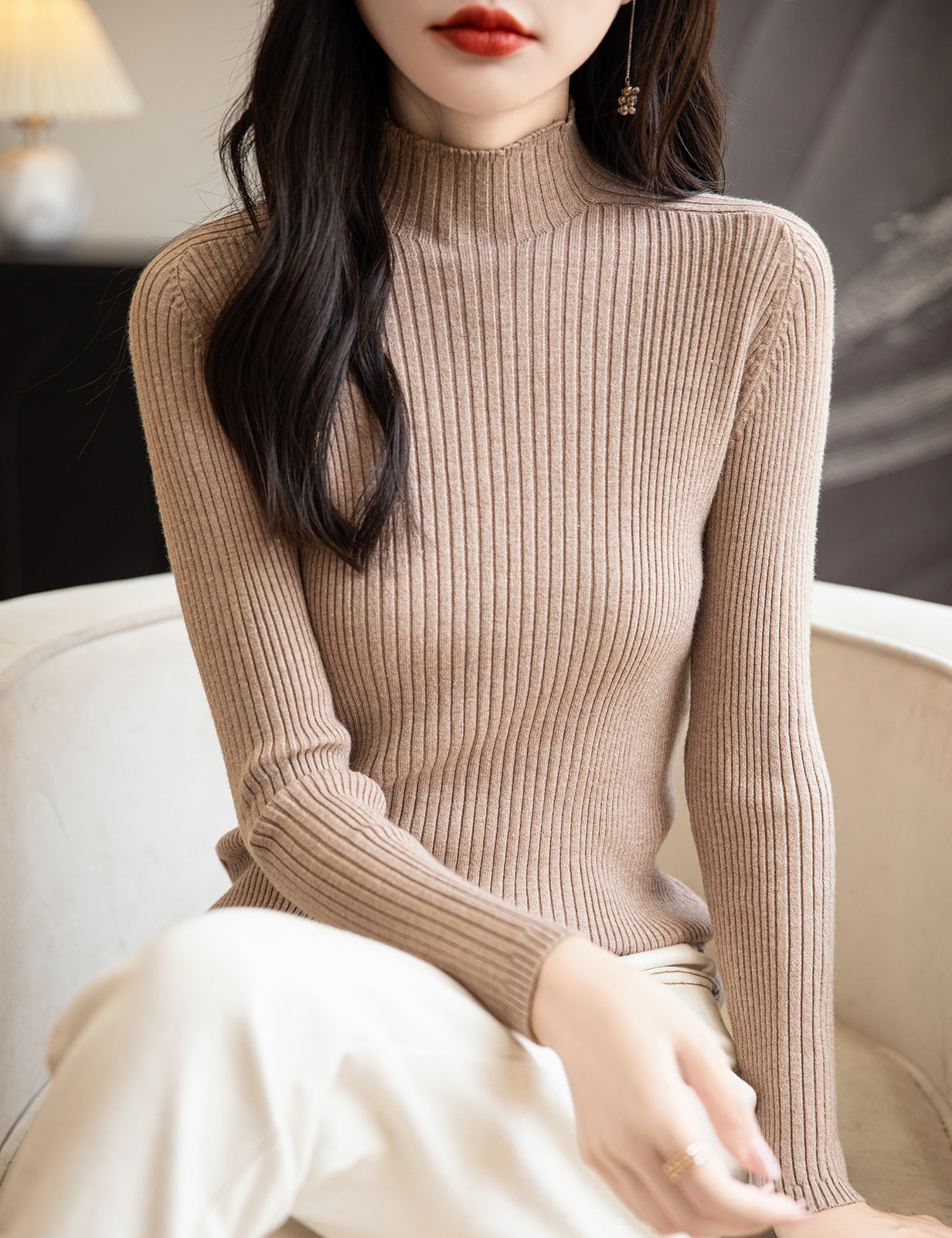 Gloria Turtleneck Woman Sweater