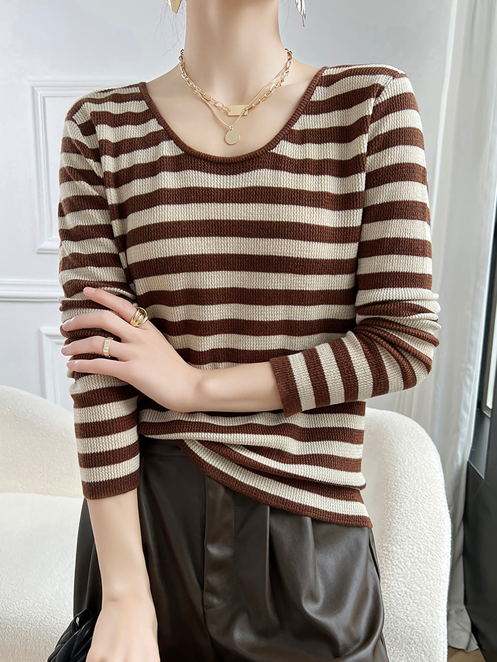 Katie Woman O Neck Sweater