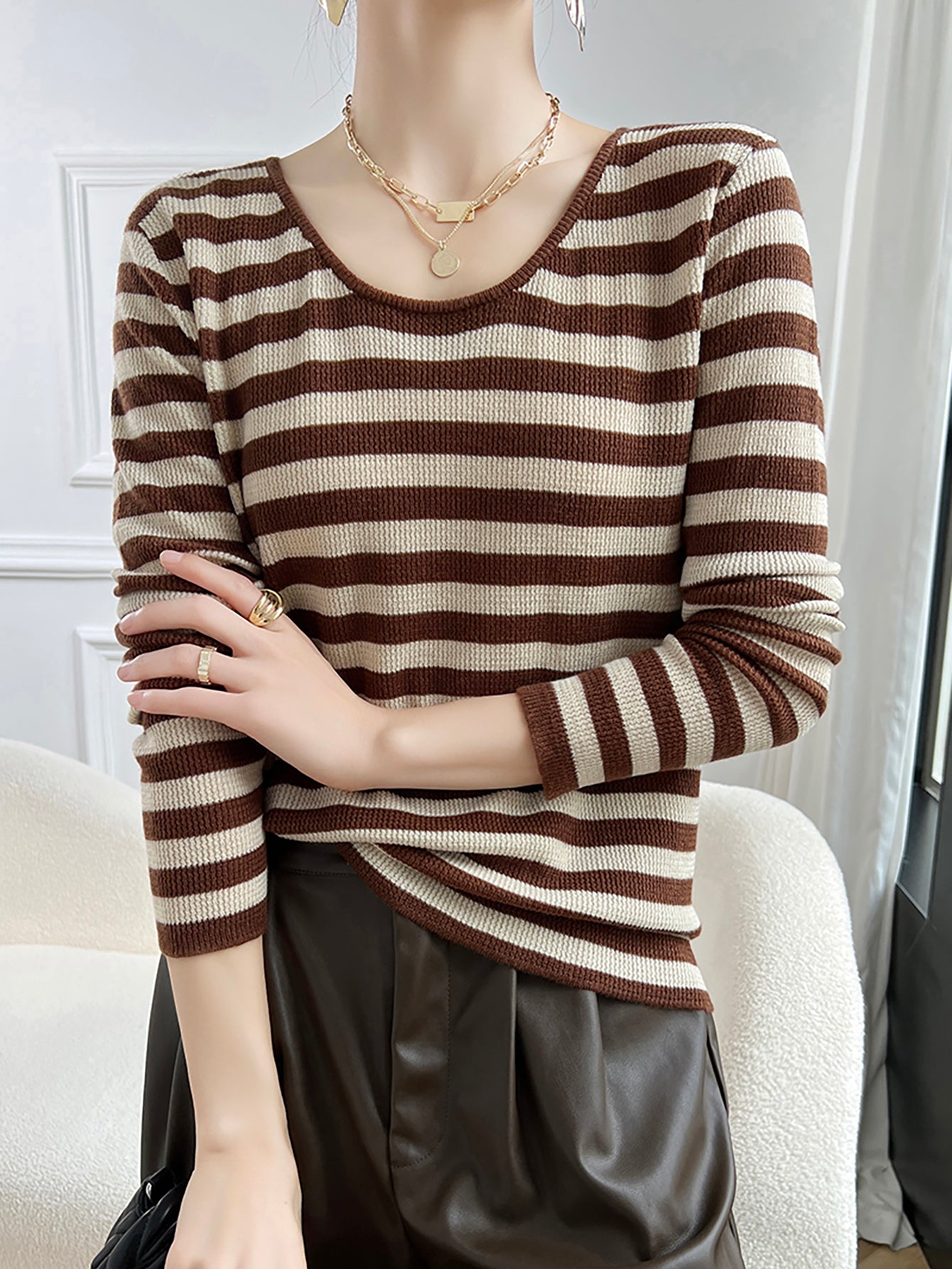 Katie Woman O Neck Sweater