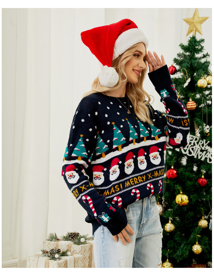 Janice New Year Christmas Loose Women Sweater