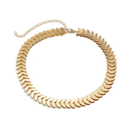 June Airplane V Shape Clavicle Chain Necklace