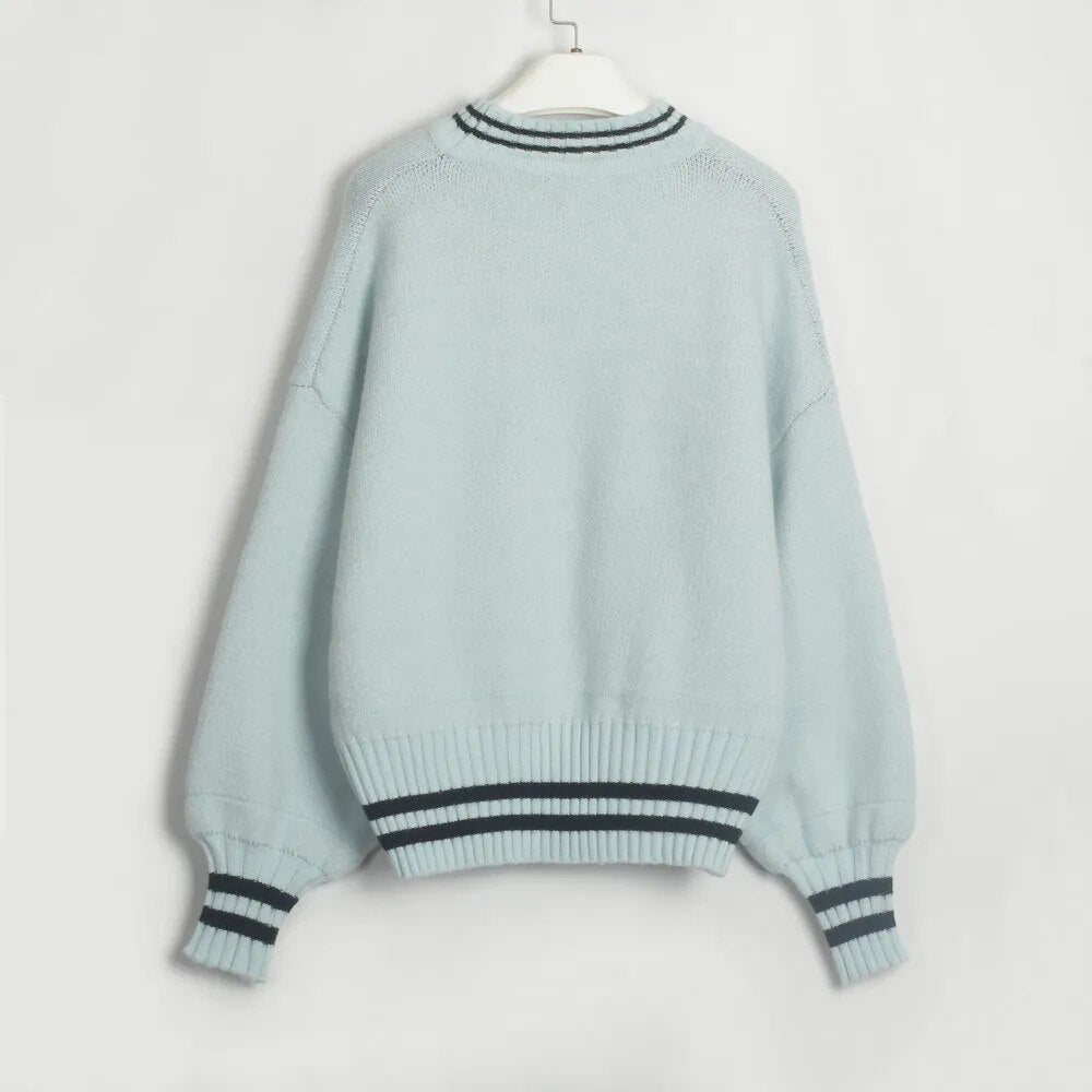 Monica Round Neck Long Sleeve Women Sweater