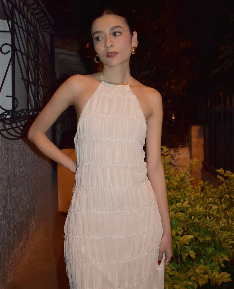 Ilona Halter Backless Sexy Maxi Dress