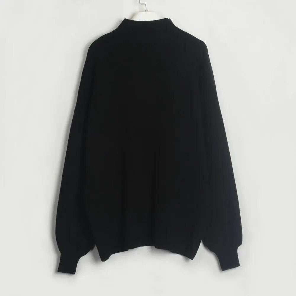 Aimee Long Sleeve Solid Women Sweater