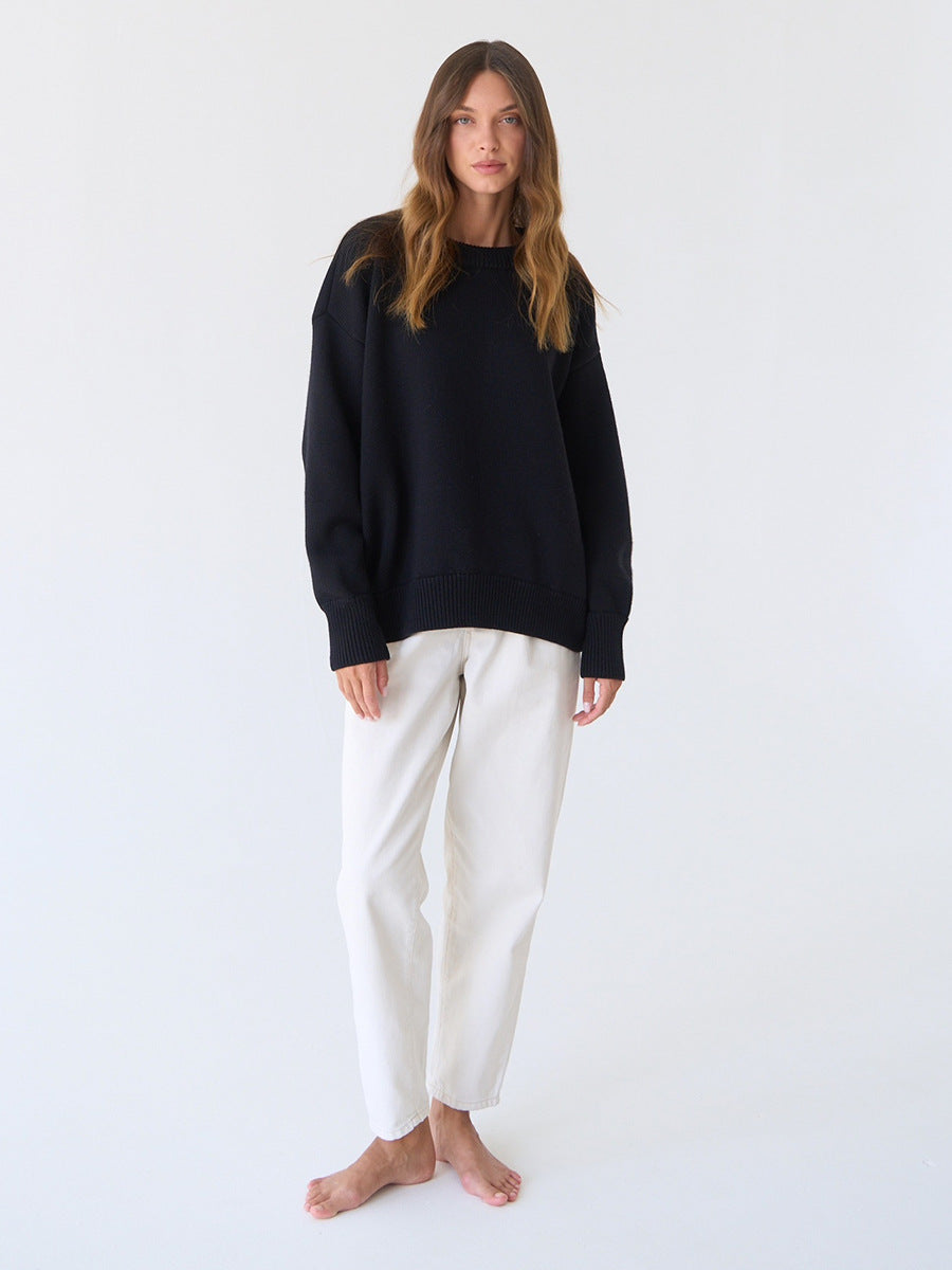 Tina O Neck Oversized Casual Women Sweater