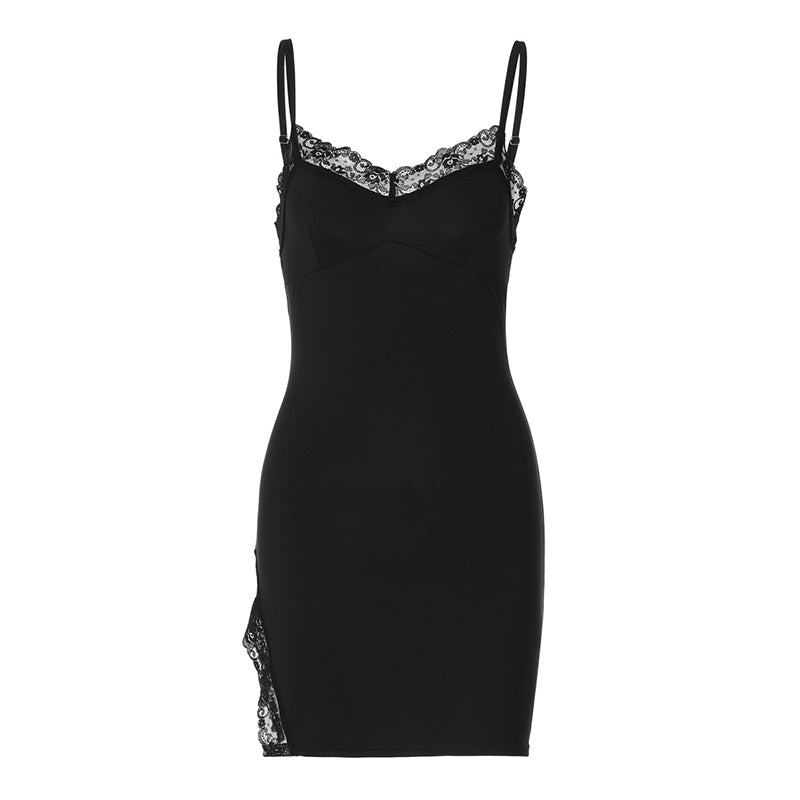 Irene Lace Spaghetti Strap Sexy Mini Dress